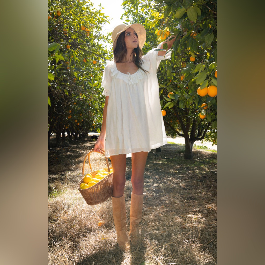 Show Me Your Mumu Toulouse Mini Dress Size Xxl White Eyelet Nwot